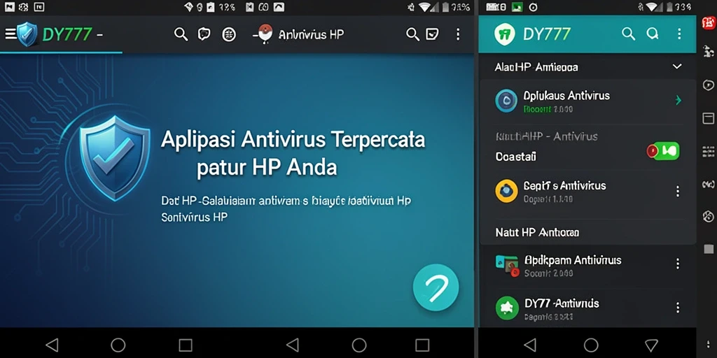 Antarmuka <strong>DY777</strong> dengan fitur antivirus yang lengkap dan mudah digunakan.