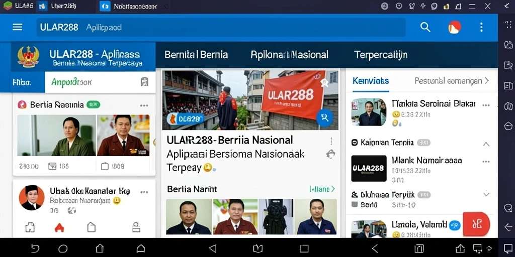 Tampilan antarmuka aplikasi ULAR288 yang menarik dan informatif.